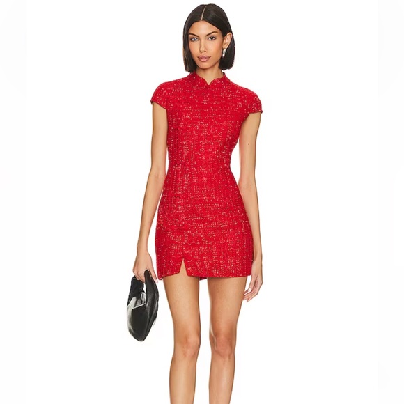 Sau Lee Dresses & Skirts - NWT Sau Lee Natasha Cap Sleeve Minidress Red size 0